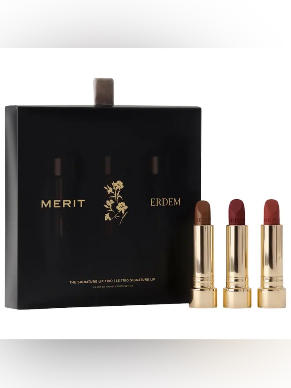 MERIT x Erdem Signature Lip Gift Set